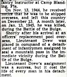 Military Honors Given Lt. Drew — Camden Courier-Post, November 19, 1947
