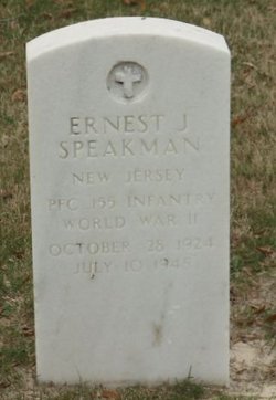 Grave of Ernest J. Speakman, Barrancas National Cemetery