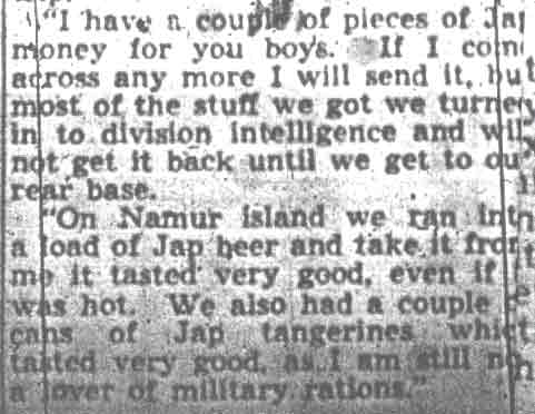 Japs Plenty Tough, Camden Man Says — Camden Courier-Post, February 21, 1944, part 3