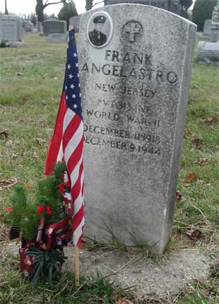 Grave of Frank Angelastro at Calvary Cemetery, Cherry Hill, NJ