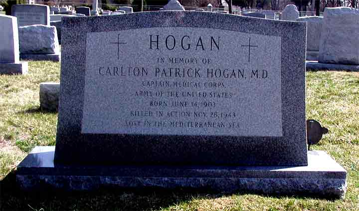 Carlton P. Hogan memorial marker