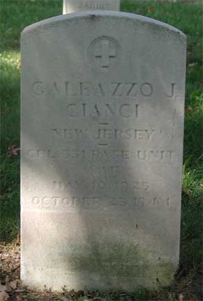 Galeazzo J. Cianci, Corporal, U.S. Army Air Forces