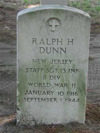 Ralph H. Dunn grave marker
