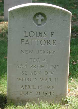 Portrait of Technician Fourth Class Louis F. Fattore