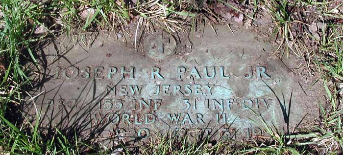 Portrait of Private First Class Joseph R. Paul Jr.