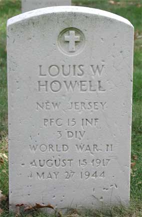 Portrait of Private First Class Louis W. Howell