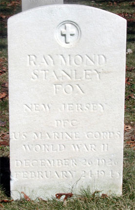 Raymond Stanley Fox grave marker