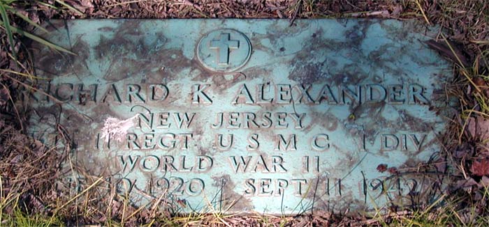 Richard K. 'Duke' Alexander, Private, U.S. Marine Corps, portrait