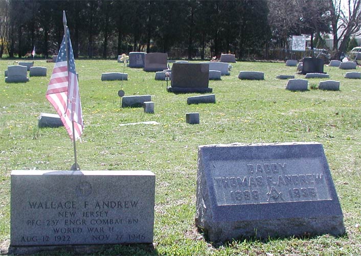 Wallace F. Andrew grave marker