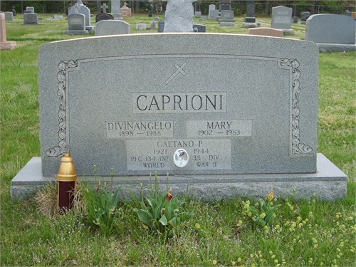 Grave marker for Gaetano P. Caprioni