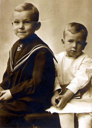 George and John Sherman, about 1912