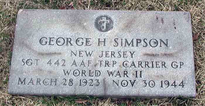 George H. Simpson Jr. memorial