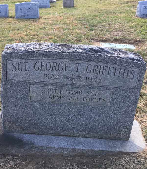 George T. Griffiths grave, Glenwood Memorial Gardens, Broomall PA