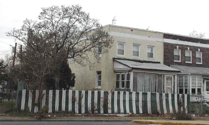 Home of Charles W. Bush at 834 Morgan Boulevard, Camden NJ, photographed December 24, 2002