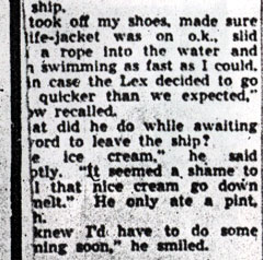 Camden Youth, 18, Ate Ice Cream As USS Lexington Sank — Camden Courier-Post, June 23, 1942, part 8
