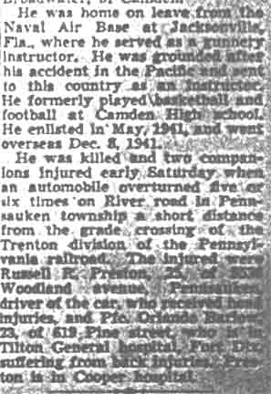 Rites Wednesday For Leslie Farrow — Camden Courier-Post, July 23, 1945, part 3