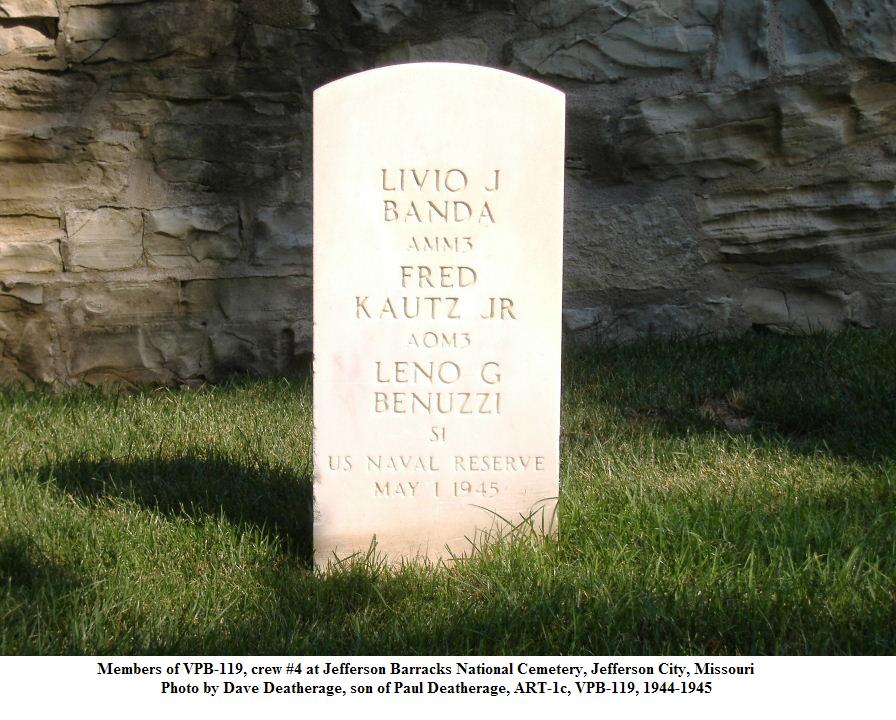 Members of VPB-119 Crew 4 at Jefferson City National Cemetery, Jefferson City MO