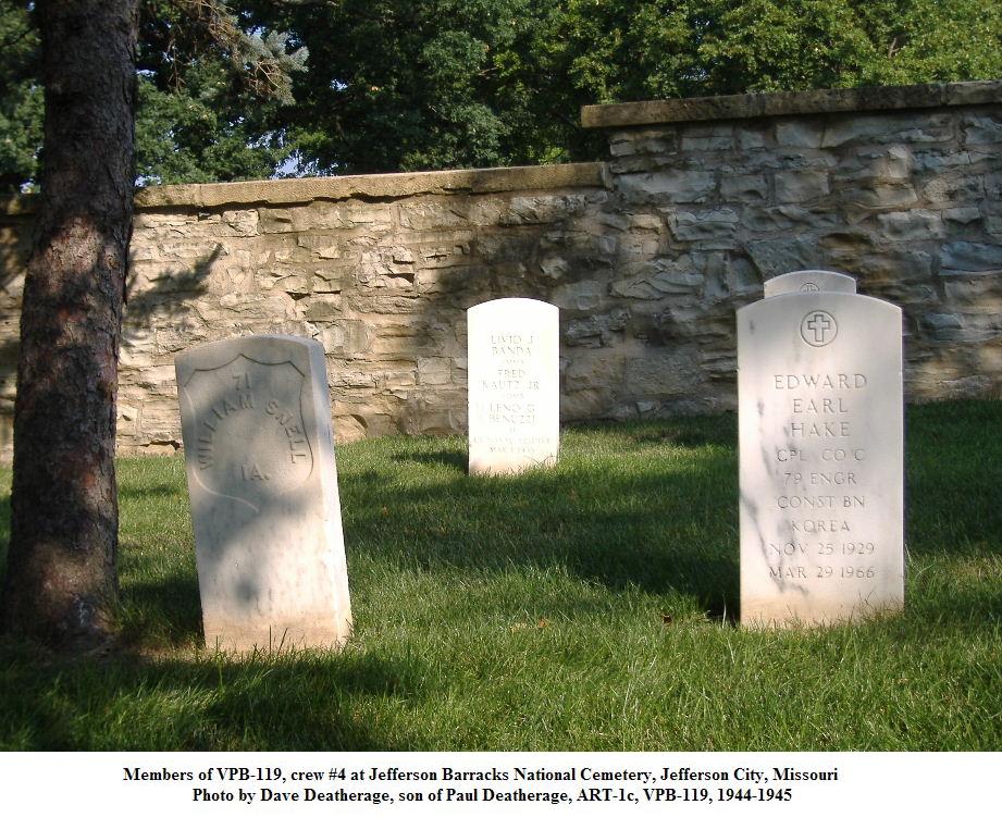 Members of VPB-119 Crew 4 at Jefferson City National Cemetery, Jefferson City MO