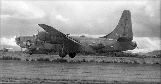 VP-119 PB4Y BUNO: W419 'Elizabeth Ann' — taking off from Clark Field Philippines in 1945