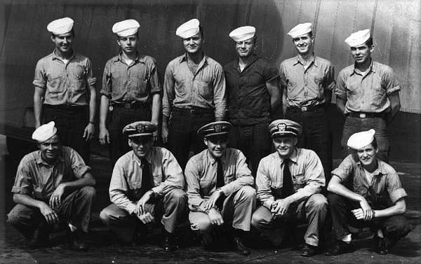 Marion Nutter and crew of VPB-17, including P. Orberdorffer, William S. Cass, Chester Shoemake, Gerry Slick, Oliver Plumb, Ralph Halstead, Robert Bunge, Fredrick W. Forman, Amedo Ligrani, and Robert White