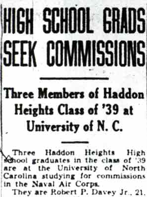 High School Grads Seek Commissions, Camden Courier-Post June 17 1942, column 1