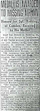 Medals awarded to Staff Sergeant Robert C. Redding