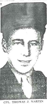 Cpl. Thomas J. Martin, U.S. Marine Corps