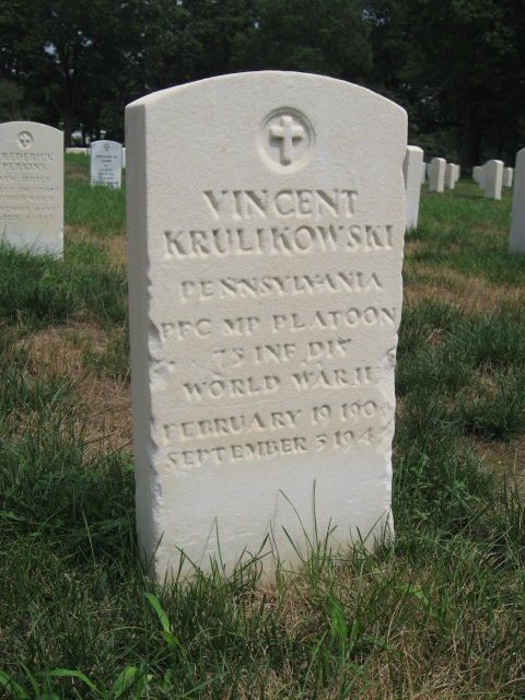 Vincent Krulikowski burial marker