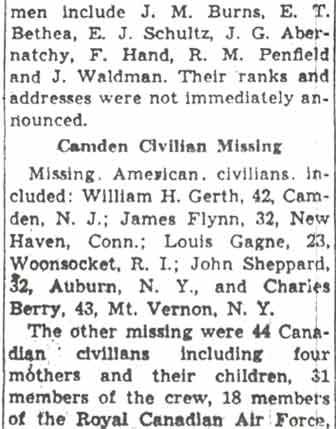 Camden Civilian Missing
