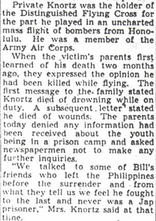 Camden Courier-Post article, February 3, 1944, page 2