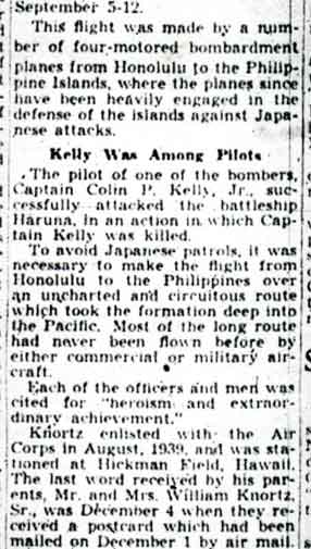 Camden Courier-Post article, December 24, 1941, page 2