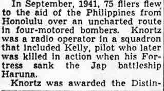 Camden Courier-Post article, December 2, 1943, page 3