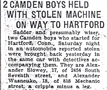 Camden Courier-Post, October 15, 1933 (part 1)