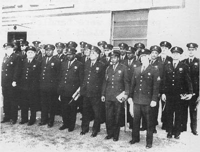1962 Camden Police Department roll call and inspection