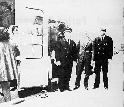 Police Officials Inspecting Police Display — Chief William Neale