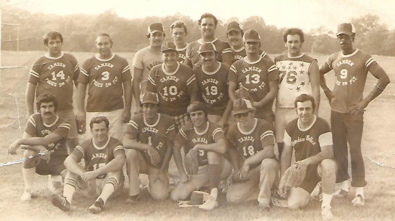 1977 Camden Police Department Second Platoon Softball Team, Cam/Glo County Police and Fire League