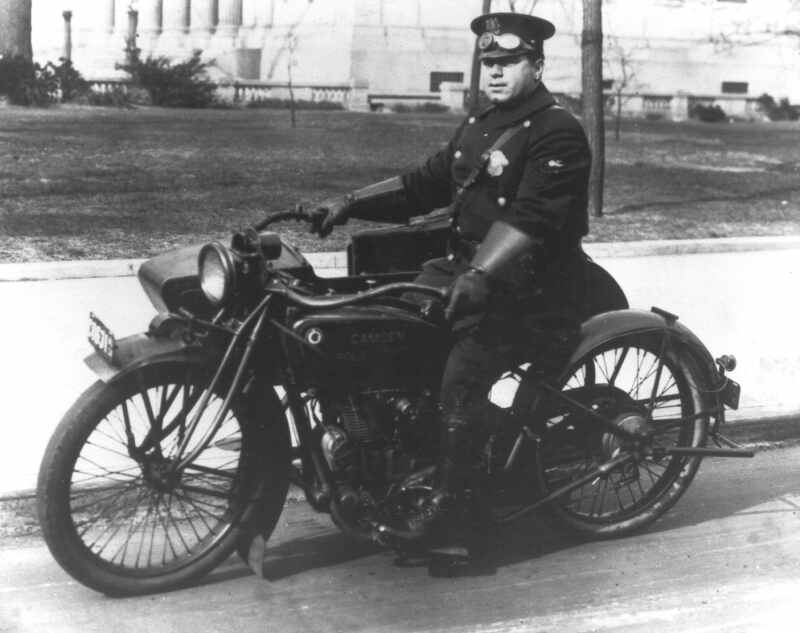 Officer Anthony Scarduzio, Camden Motorcycle Police, 1920s