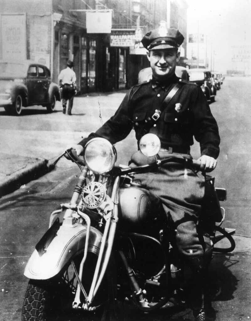 Camden Police Department bicycle patrol, circa 1960