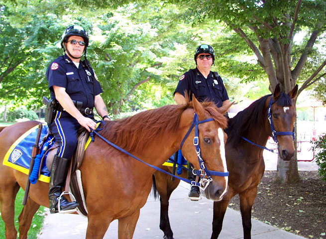 Camden Police Mounted Patrol at Rutgers