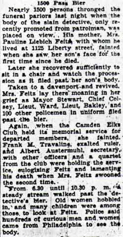 Feitz funeral (continued), Camden Evening Courier, September 8, 1934