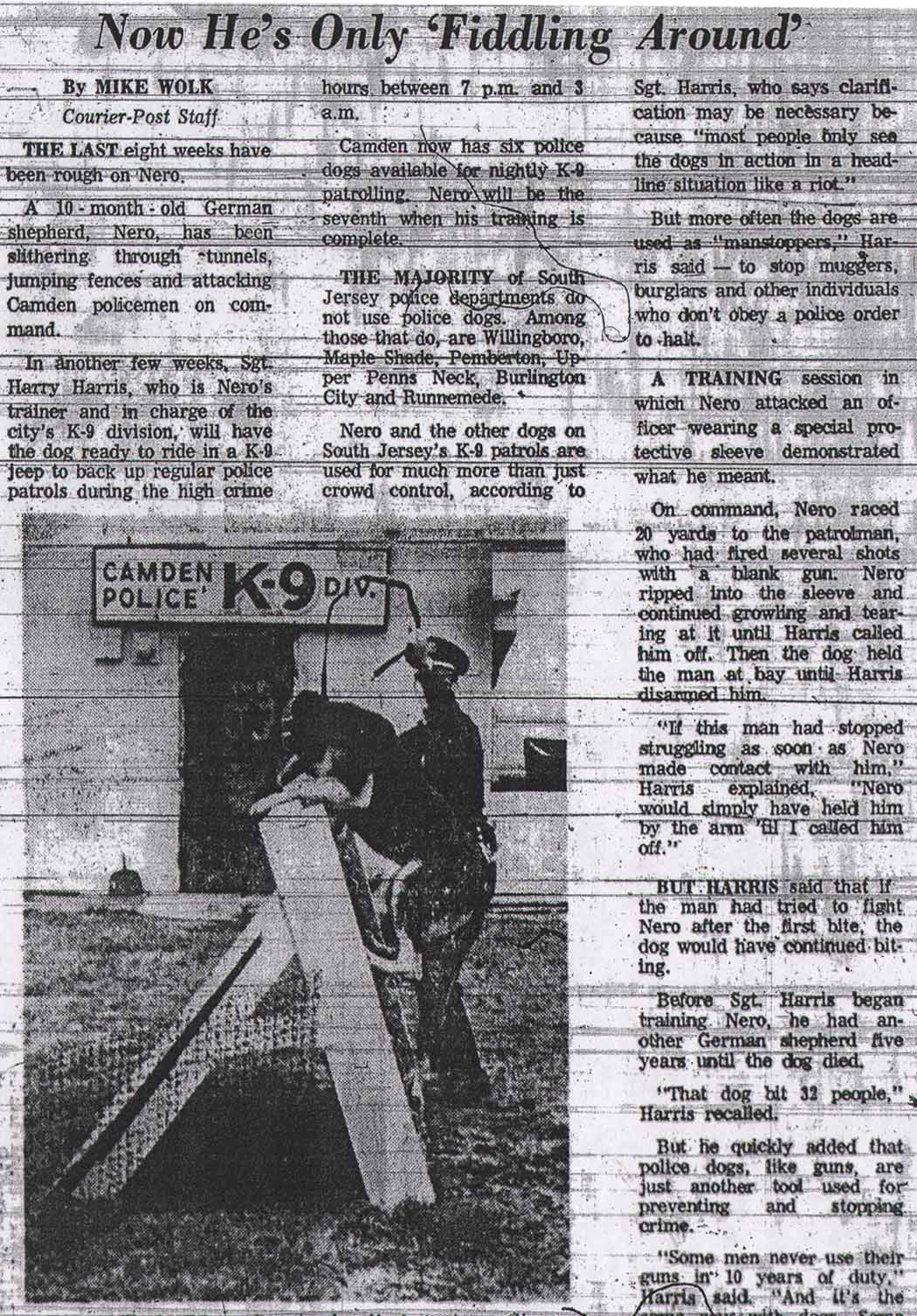 Camden Courier-Post, December 20, 1971 — Nero Soon May Bite While Criminals Burn