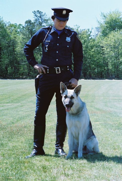 Officer Chris Yeager and his dog Luger