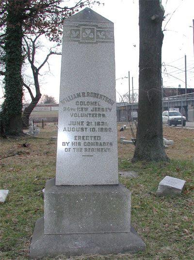 Old Camden Cemetery, monument for Colonel William Boyd Robertson, view 1
