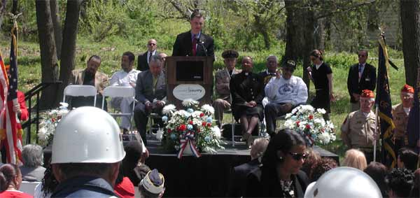 Congressman Rob Andrews at dedication ceremony