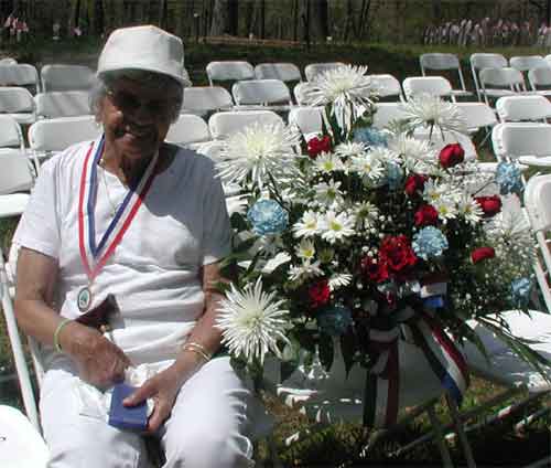 Grand-daughter of John H. Lawson at the dedication ceremony