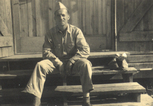 Soldier labeled 'SAM' on back — possibly Shep Casden