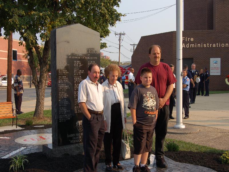 Members of the Edward Glaze Family, Camden Firemen's Memorial Dedication, 2006