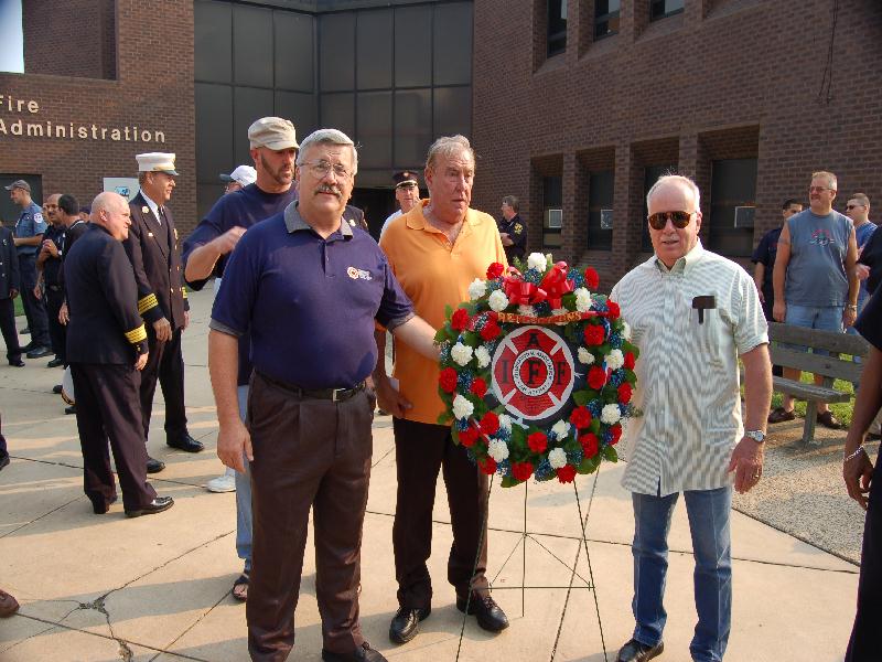 Wreath presented by I.A.F.F. Local 788, Camden Firemen's Memorial Dedication, 2006