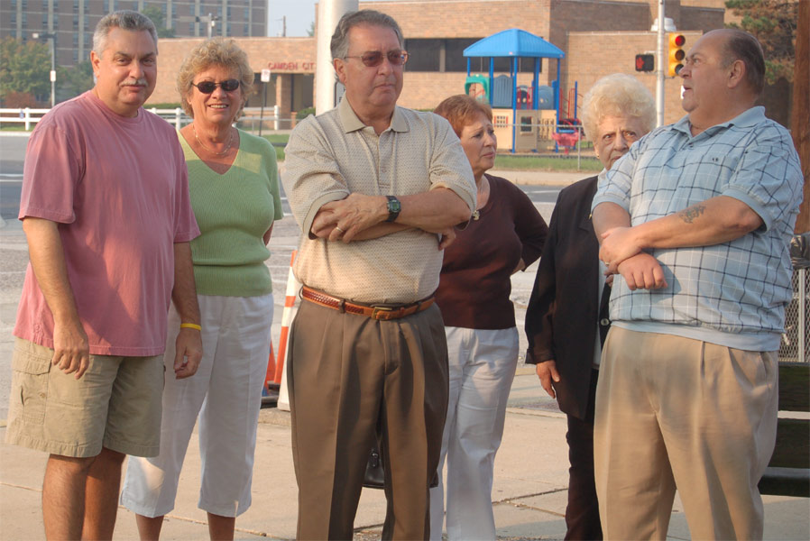 Members of the Persiani family, Camden Firemen's Memorial Dedication, 2006