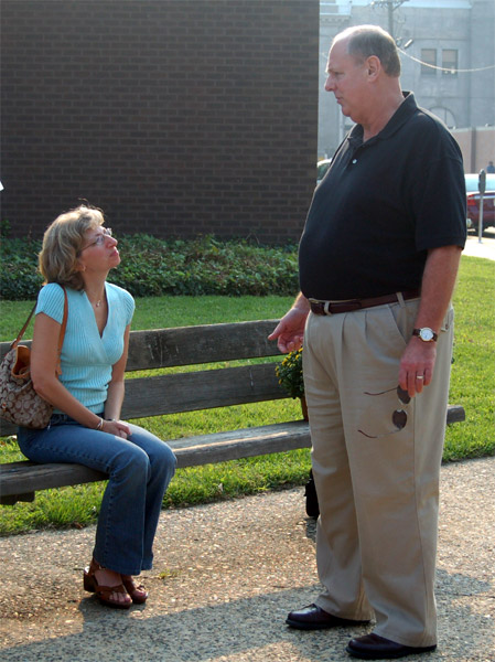 Livia Wrigley and Lee Ryan, Camden Firemen's Memorial Dedication, 2006